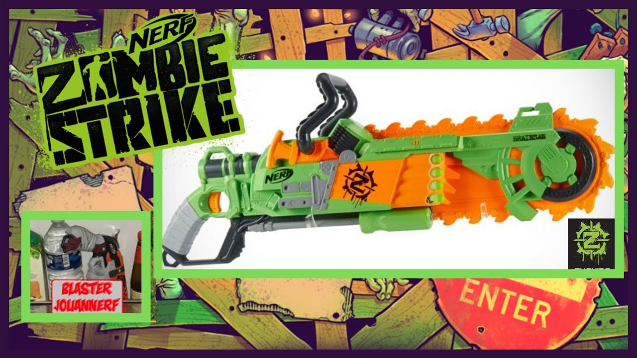 [REVUE] NERF ZOMBIE STRIKE BRAINSAW, un vrai blaster découpeur de cervelle zombie. En Français fr