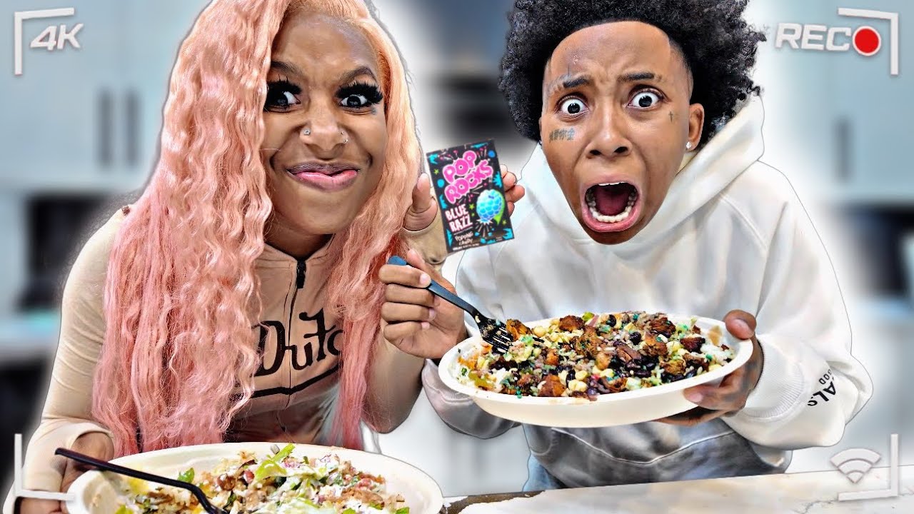 PUTTING POP ROCKS IN FIANCÉE FOOD 😱 * HILARIOUS * 