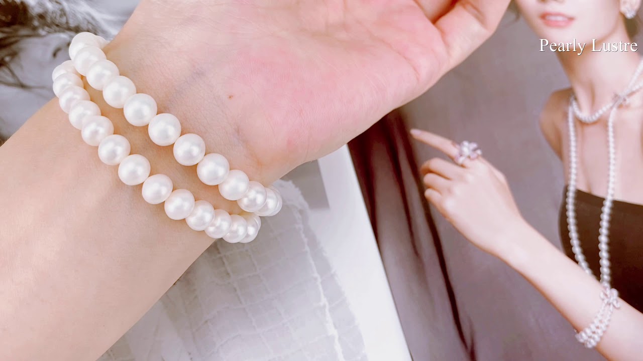 Pearly Lustre Elegant Freshwater Pearl Bracelet WB00006. Pearl Bracelet of Style!