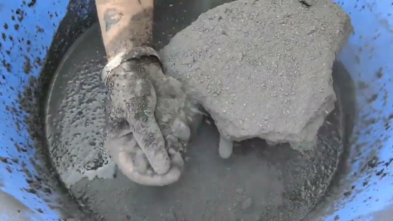 Black charcoal water 💦 crumbling