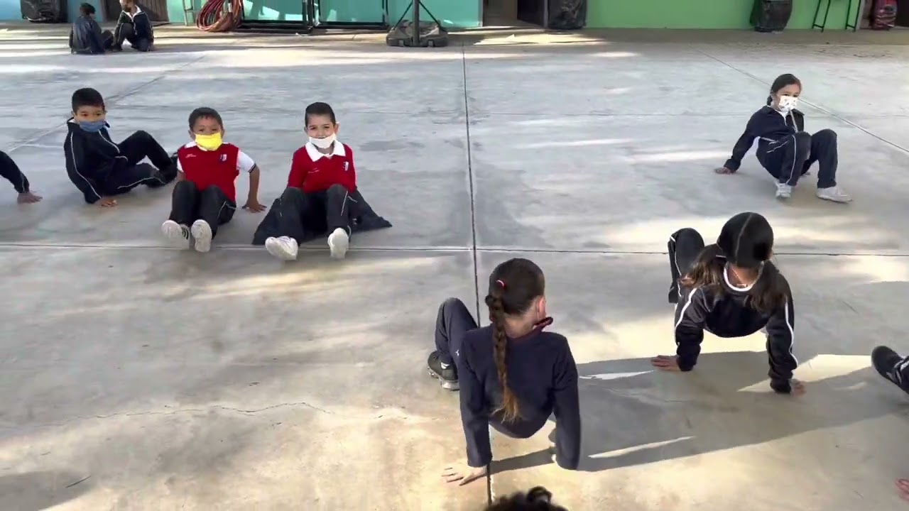 Calentamiento en la clase de educación física