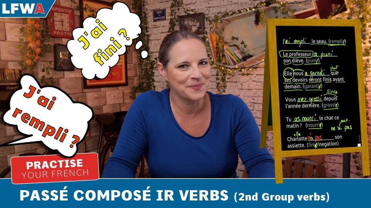 Practise your French Passé Composé IR Verbs