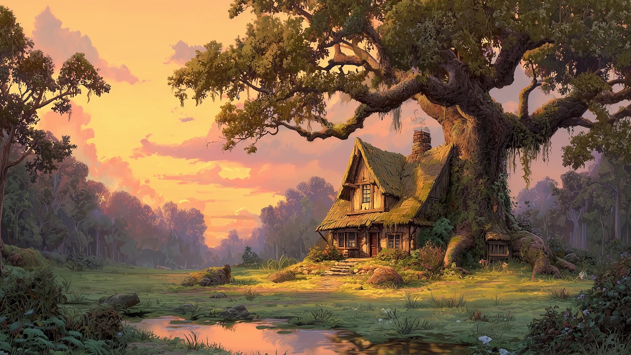 Blissful February at the Old Oak Cottage | Disney Music from Another Room | Fairytale Ambience
