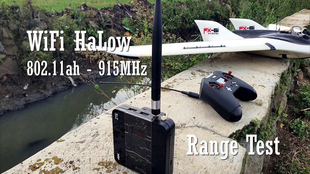 HaLow 802.11ah UAV Drone Test