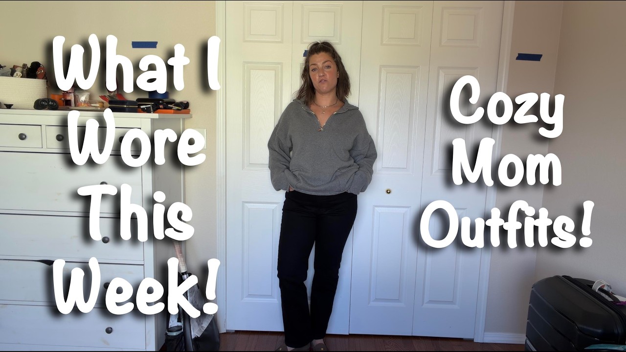 WHAT I WORE THIS WEEK// Cozy But Stylish Mom Outfits I Wore This Week!