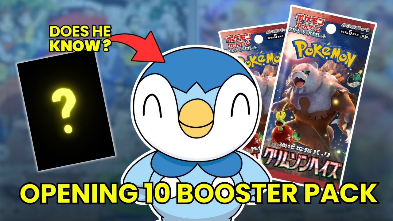 First Time Opening 10 Pokemon Booster Pack Crimson Haze 🇯🇵