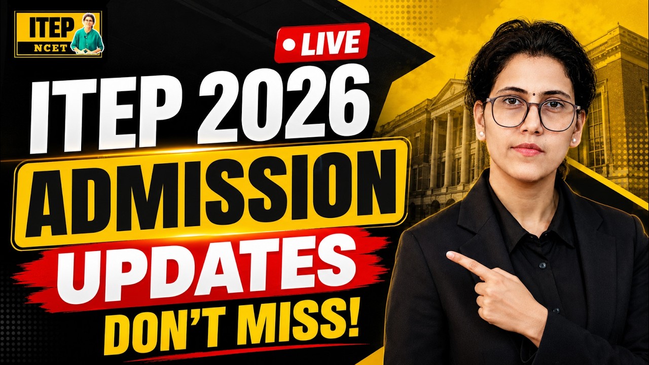 LIVE ITEP ADMISSION 2026 UPDATES #ncet #itep  #ncet2026