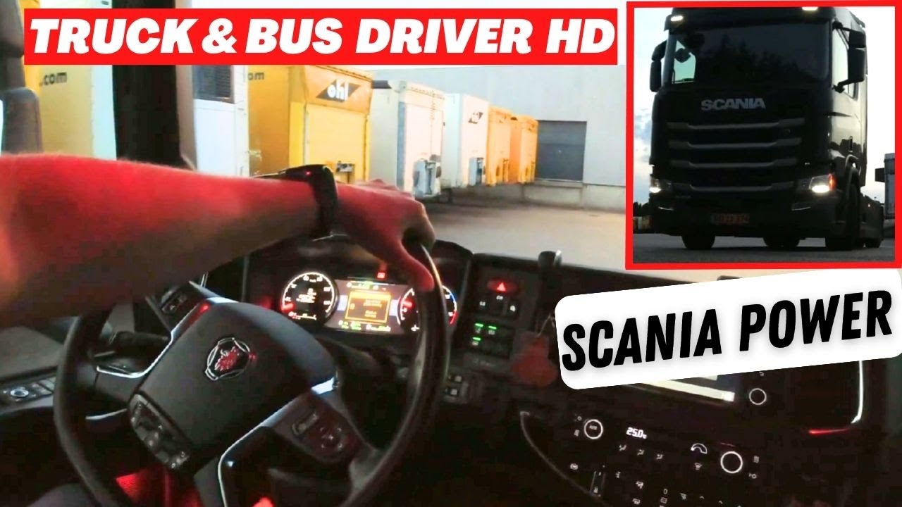 Driving the Scania Truck in Denmark