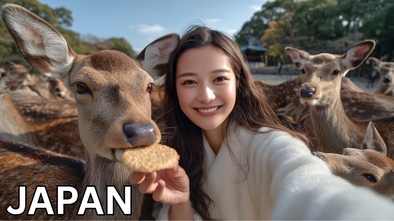 🇯🇵🦌 NARA JAPAN 日本: Feeding Tame Bowing Deer 🇯🇵🦌 Japan Travel Must-Do! Deer more polite than people