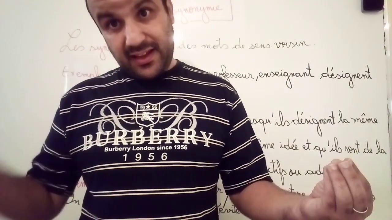 Les synonymes السنة  الأولى اعدادي التعليم العتيق