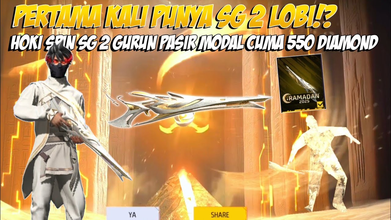 PERTAMA KALI PUNYA SG 2 LOBI‼️TRIK HOKI SPIN SG 2 GURUN PASIR MODAL 550 DIAMOND🔥