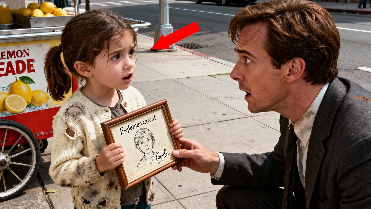 A Girl Begged Him to Buy the Drawing… When the Billionaire CEO Saw the Signature, He Broke Down...