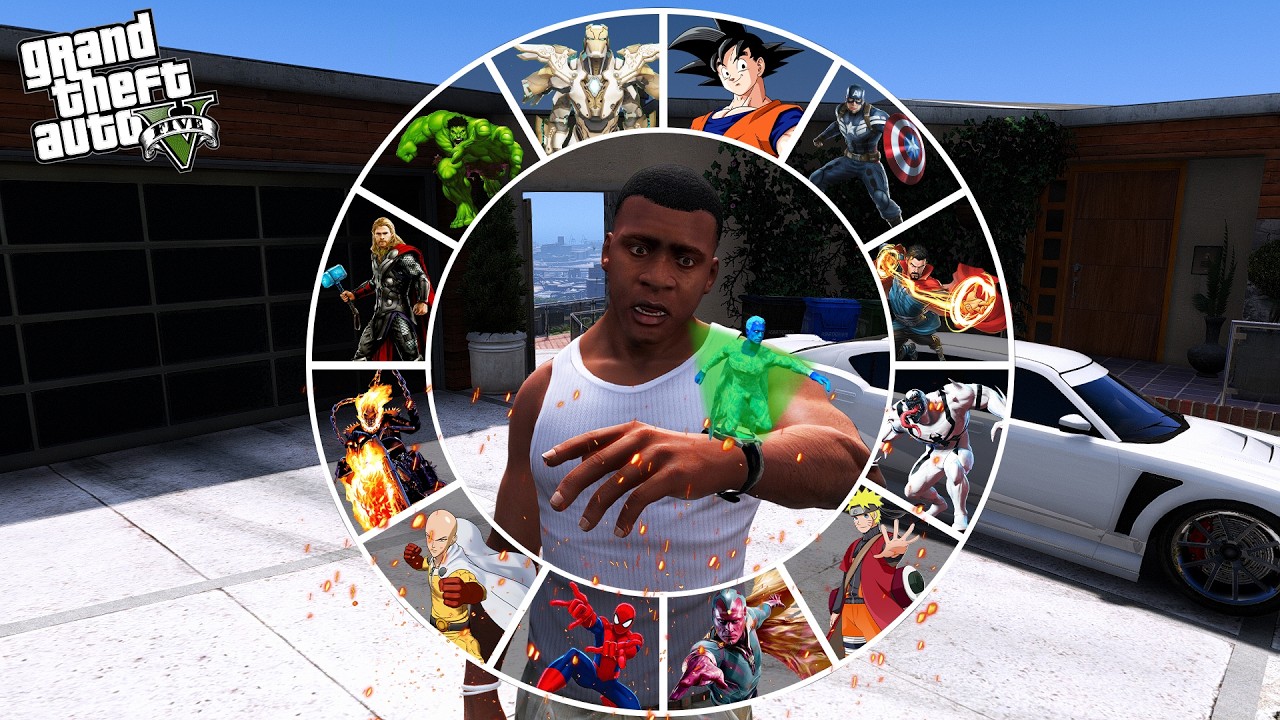 TRANSFORMING INTO EVERY SUPERHEROS WITH SUPER WATCH in GTA 5!
