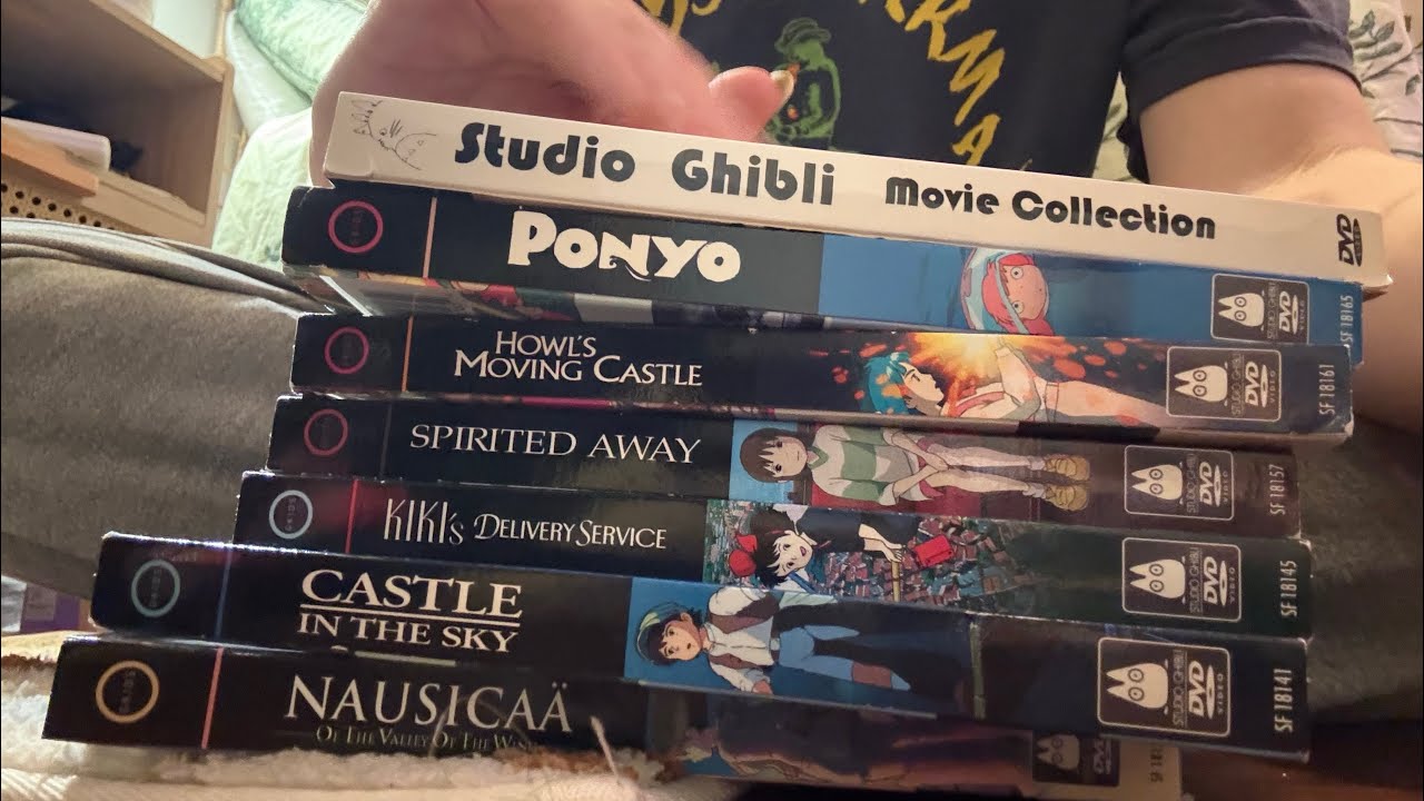 Studio Ghibli DVD Collection ASMR 🪼/ tapping, rambling, reading descriptions