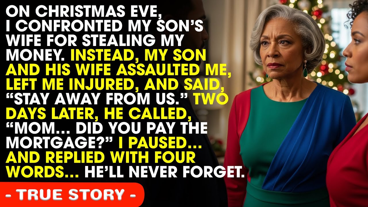 My Son and His Wife Assaulted Me on Christmas Eve After I Confronted Her for Stealing My Money