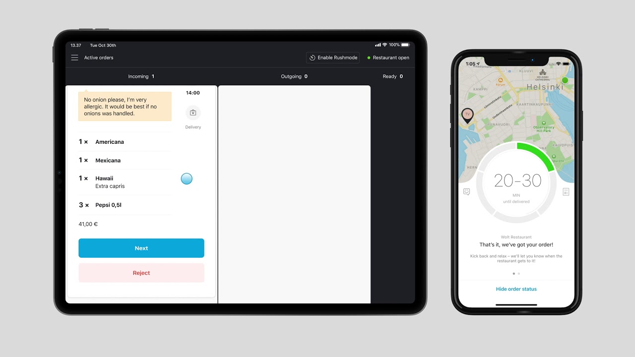 Merchant tutorial 1: How to accept delivery orders
