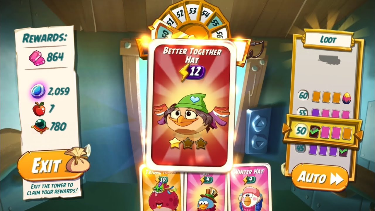 Tower Of Fortune - Day 8 for the Better Together Hat Set - HAPPY END 🎉 - Angry Birds 2