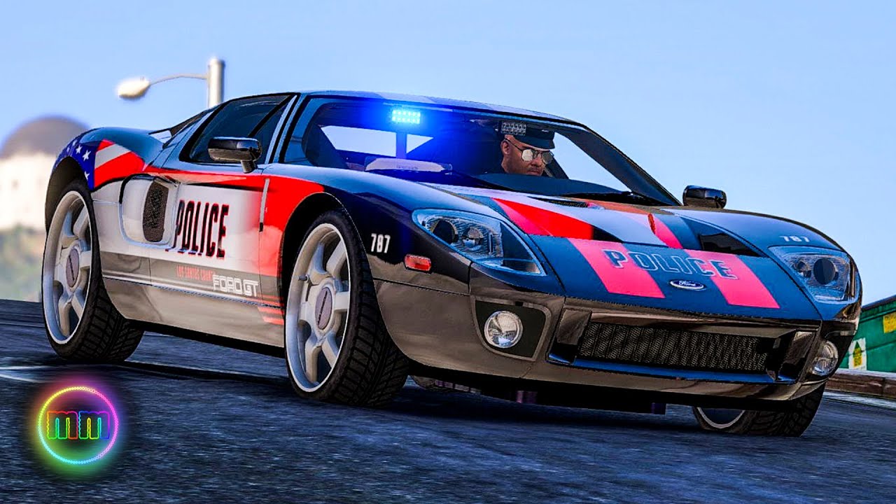 GTA 5 - LSPDFR Sports Car Patrol - Slicktop Ford GT!