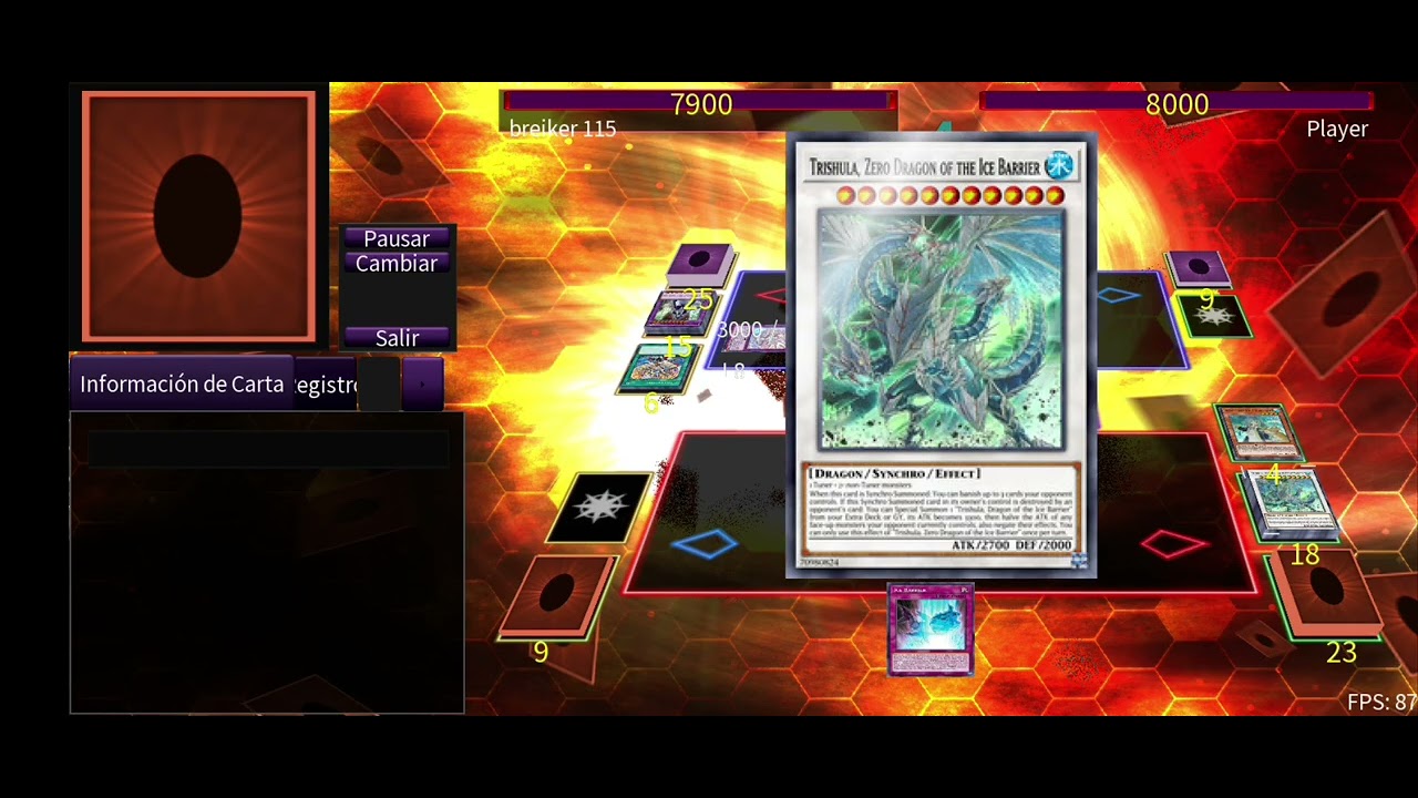 Yugioh Edo pro - ice barrier vs Draco tail / Dragon maid 
