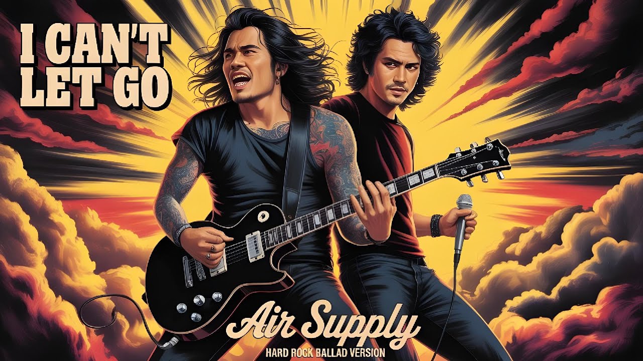 I Can't Let Go - Air Supply - Hard Rock Ballad Version - Karaoke Lyrics & Tagalog Translation