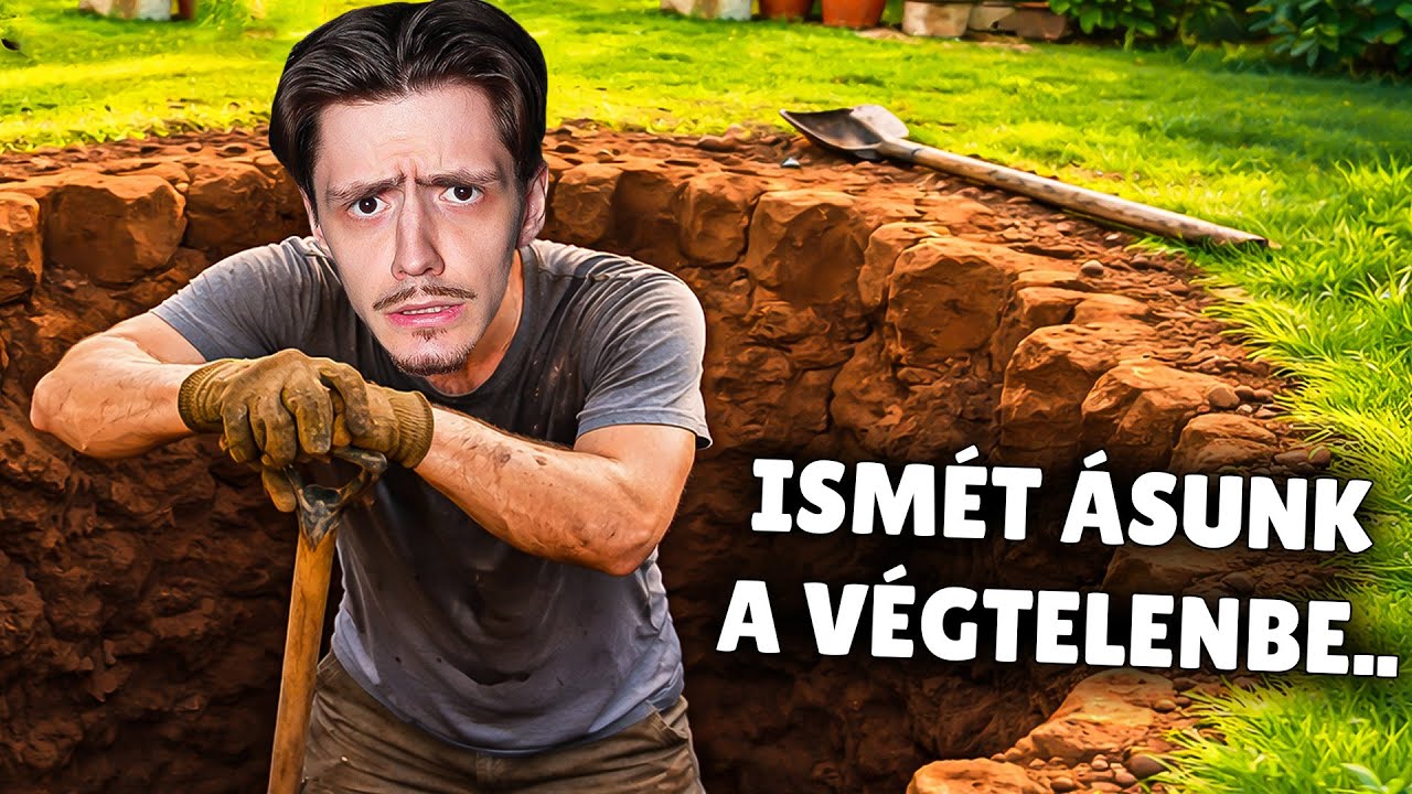 ÁSTAM EGY LYUKAT A KERTEMBEN, HOGY MEGNÉZZEM MI VAN AZ ALJÁN..