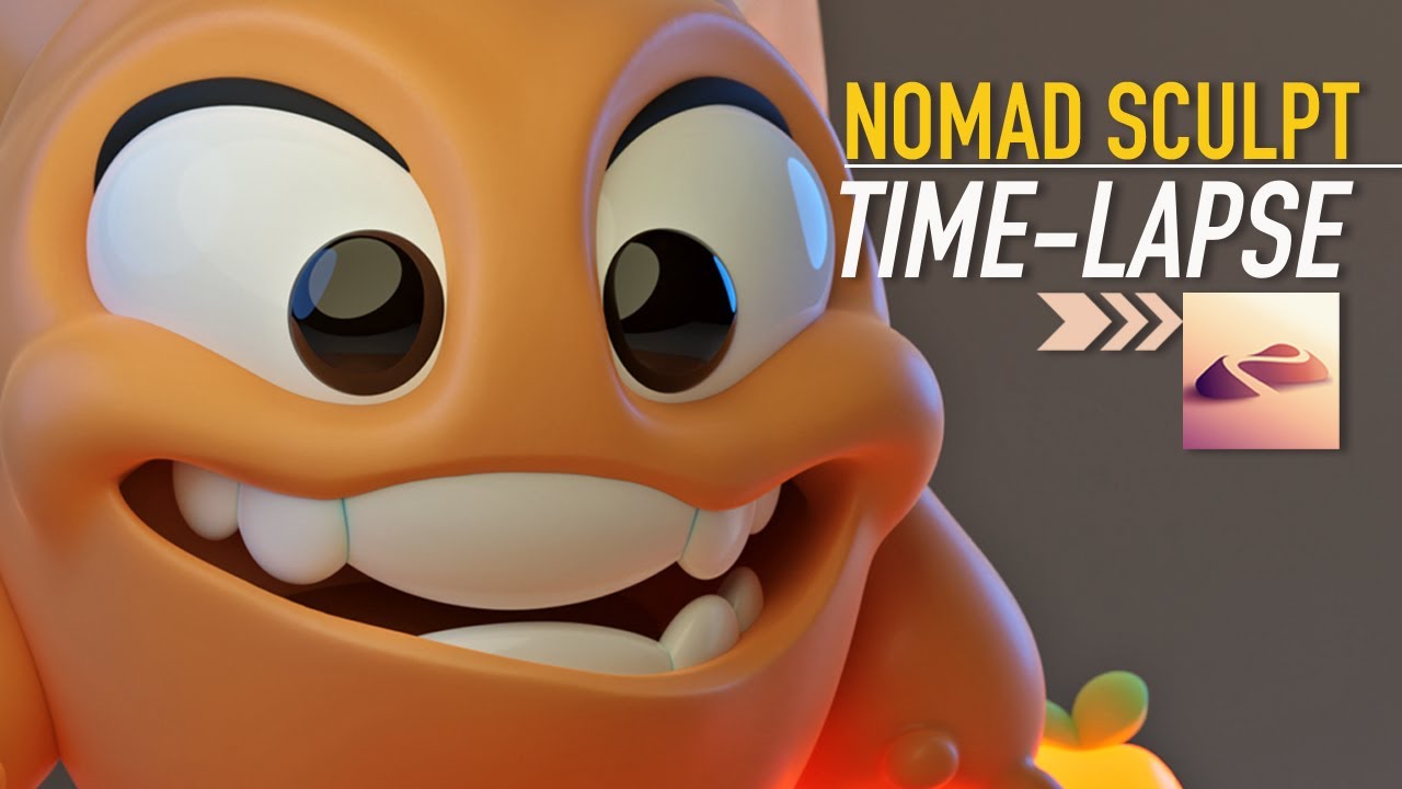 3D Modeling Time lapse Compliation | Nomad Sculpt in 4K