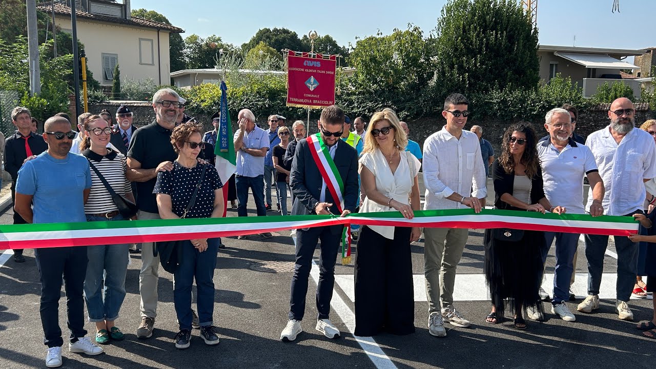 Inaugurazione nuova strada per le Ville a Terranuova