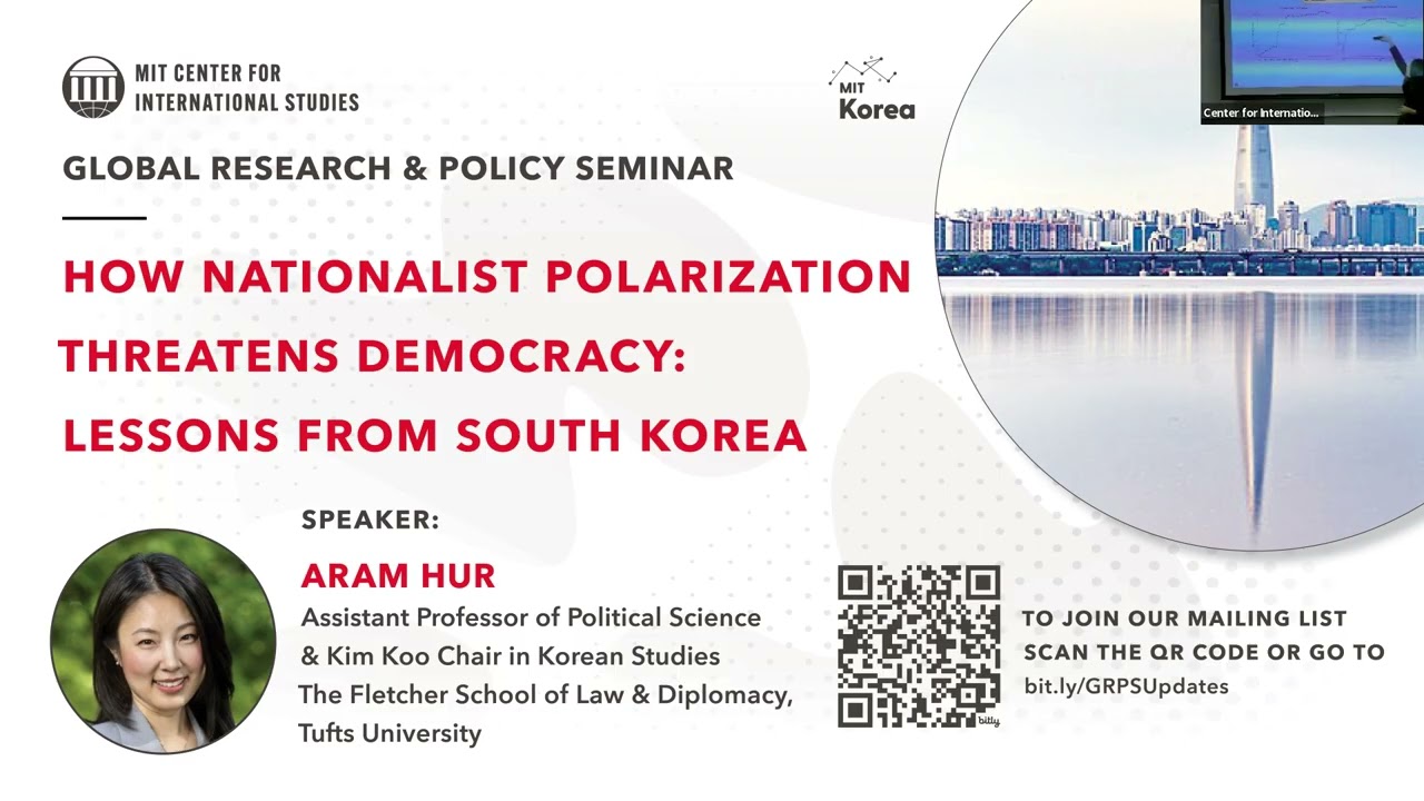 GR&P Seminar: How Nationalist Polarization Threatens Democracy: Lessons from South Korea