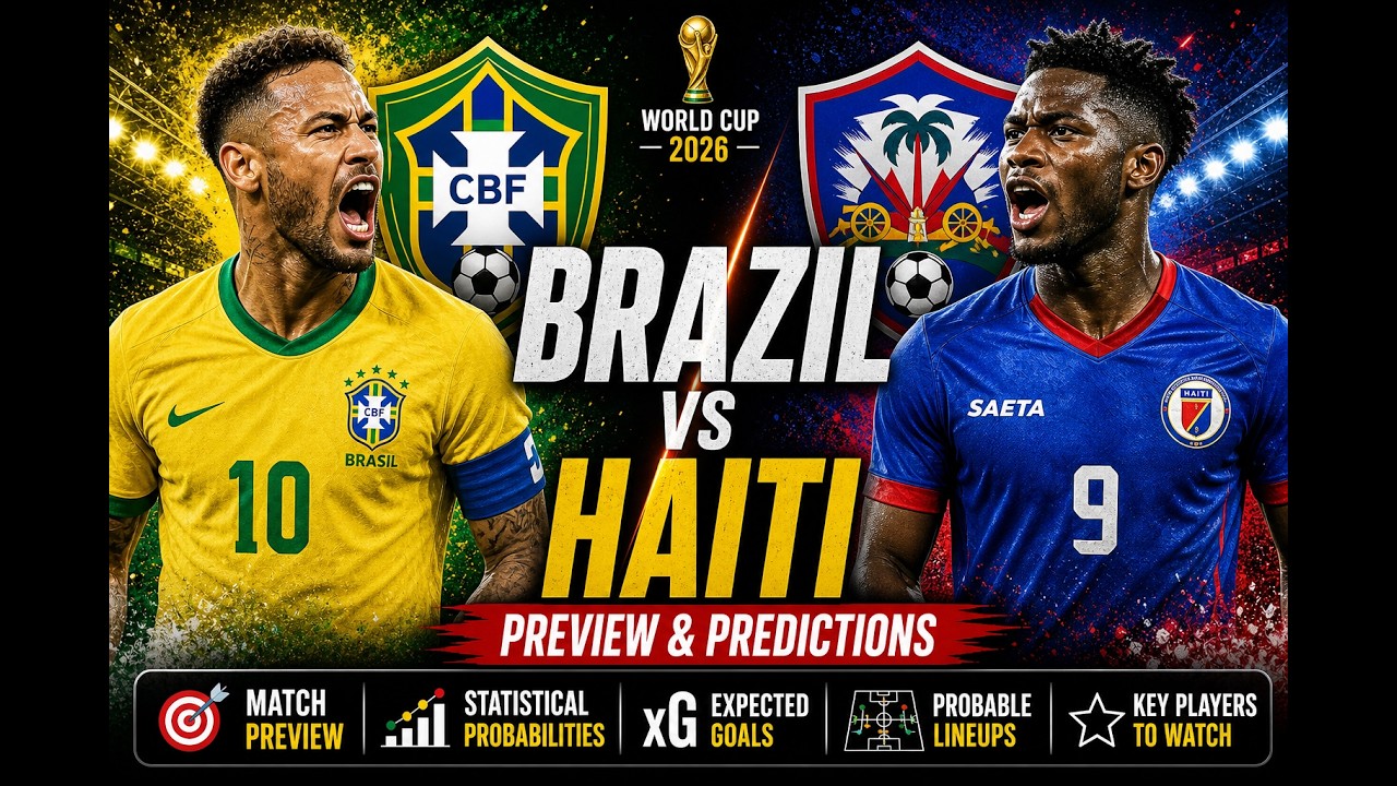 Brazil vs Haiti Prediction | Heavy Favorite xG Model