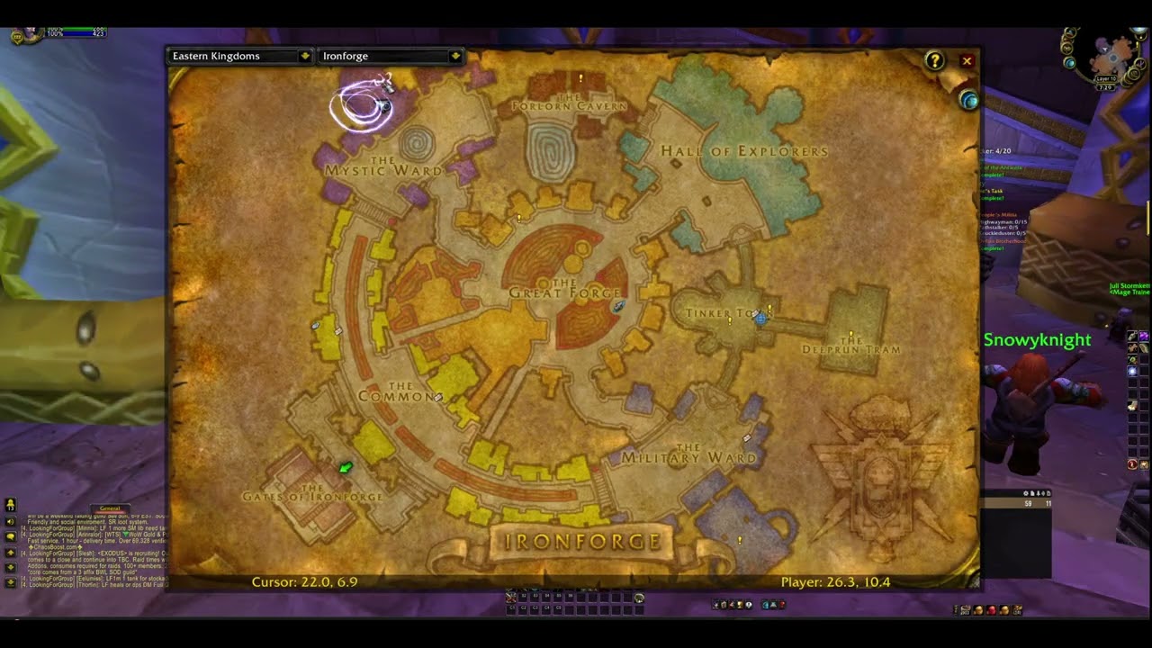 Ironforge Priest Trainer Location WoW Classic