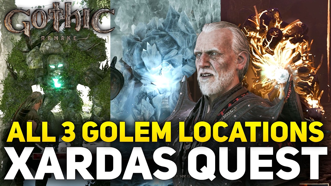Gothic 1 Remake &mdash; Гайд по квесту Ксардаса (местоположение всех големов)