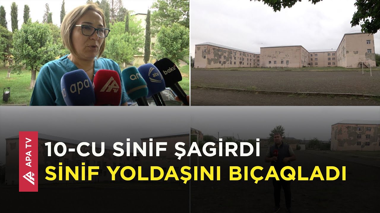 Gəncədə məktəblilərin mübahisəsi qanla bitdi - APA TV