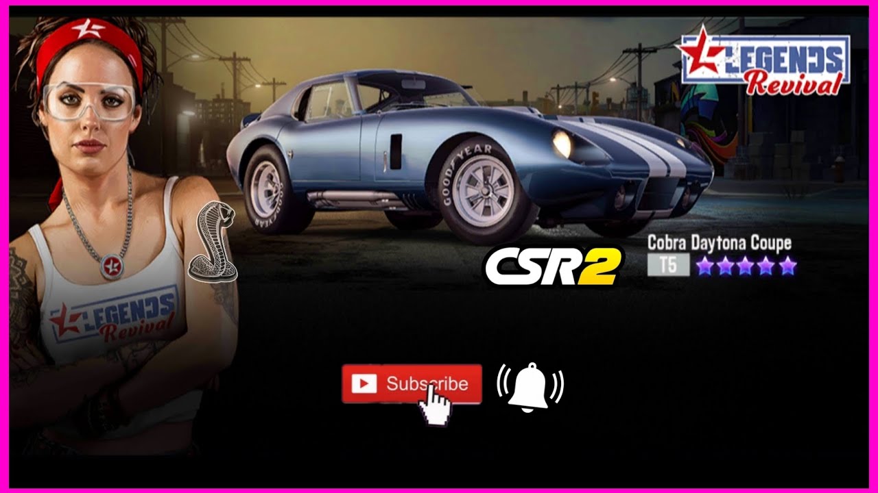 CSR2' Legends Revival:  NEW Cobra Daytona Coupe/TEST DRIVE