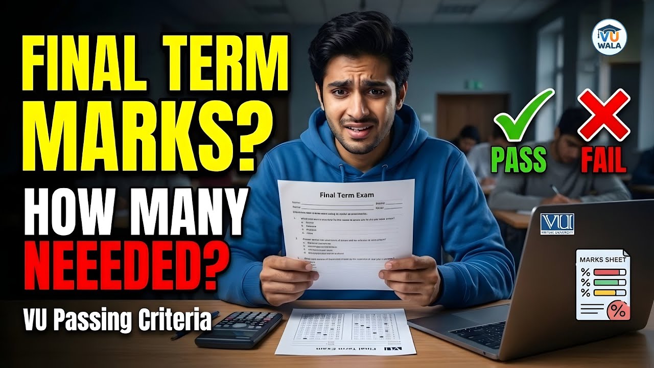 How Many Marks Are Required in VU Final Term to Pass | Complete Passing Criteria Explained VU Wala
