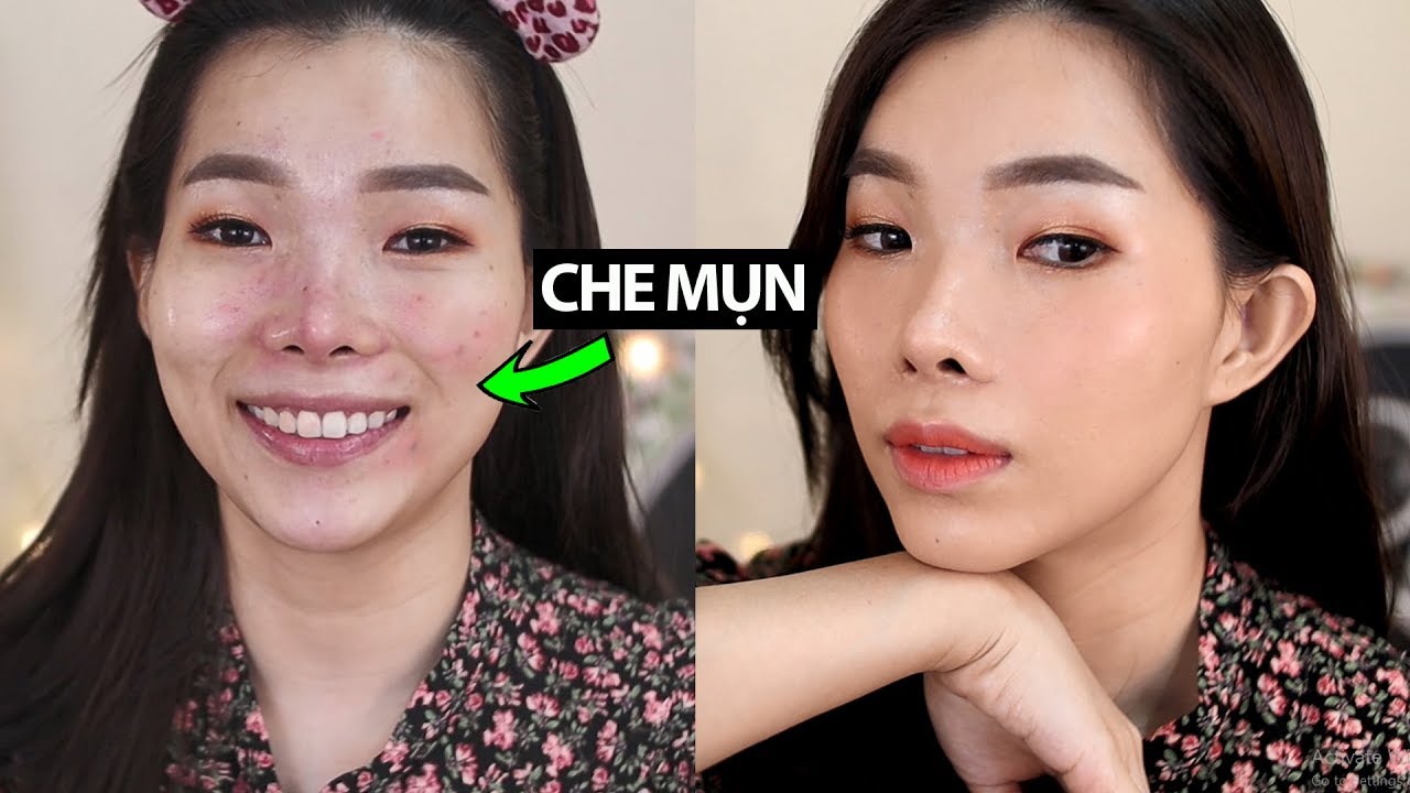 TRANG ĐIỂM CƠ BẢN CHE MỤN NHANH 😷🔥