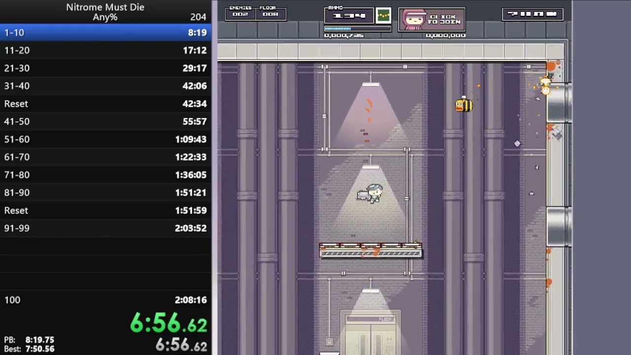 nitrome must die any% world record 2:12:54