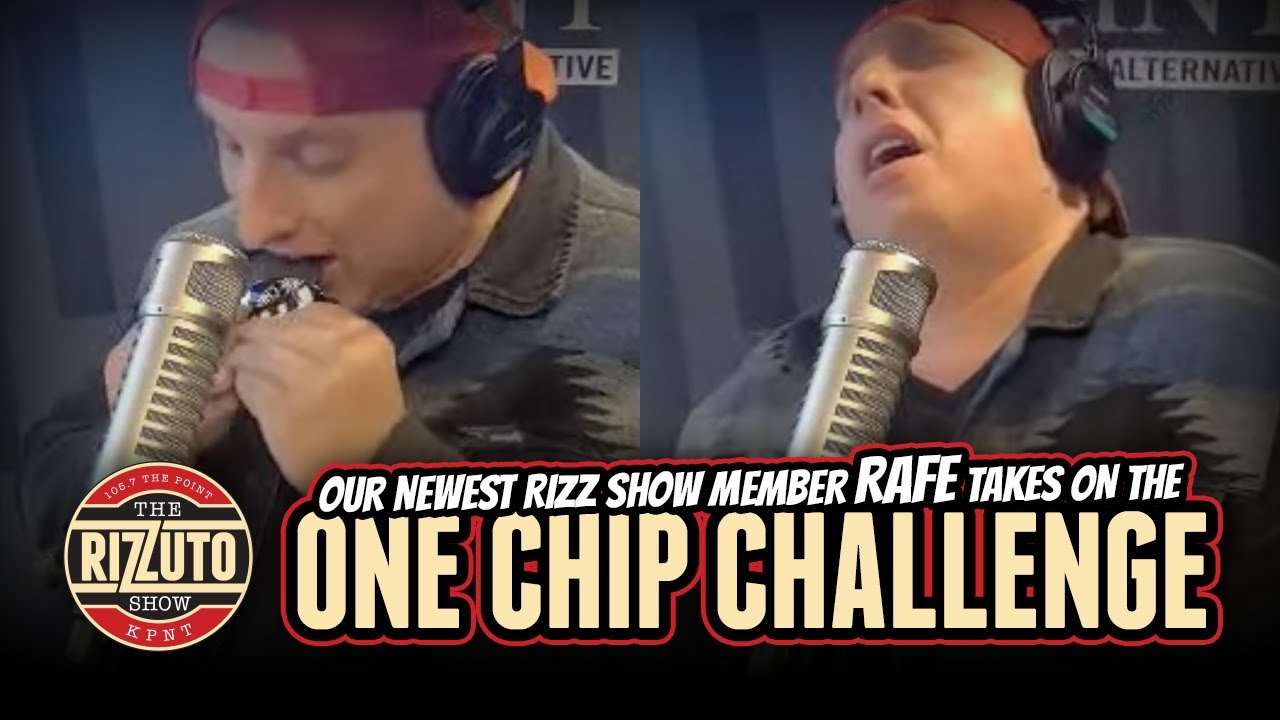 Our newest show member RAFE takes the ONE CHIP CHALLENGE!