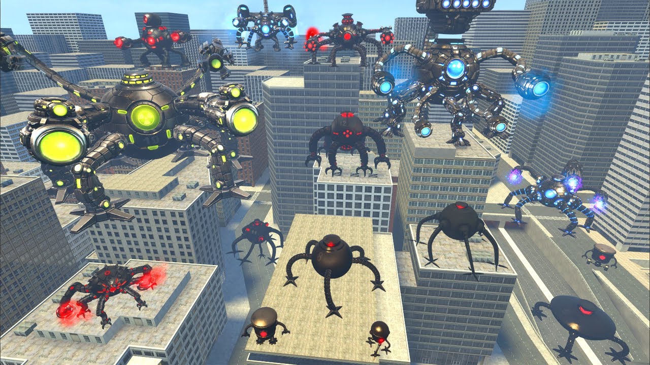 I Found All Omnidroid Robot Army Roblox Playing in Big City - Garry’s Mod Gameplay !