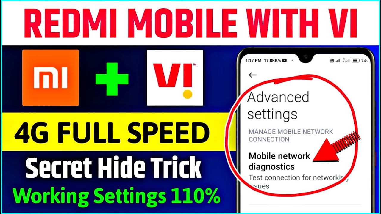 Redmi Network Problem With VI 4G Sim Solution ? How To Increase Internet Speed In VI Sim ? VI 4G Net