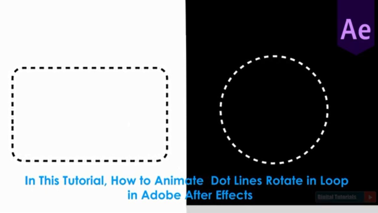 How to Animate Dot lines in Loop | After Effects CC Tutorial