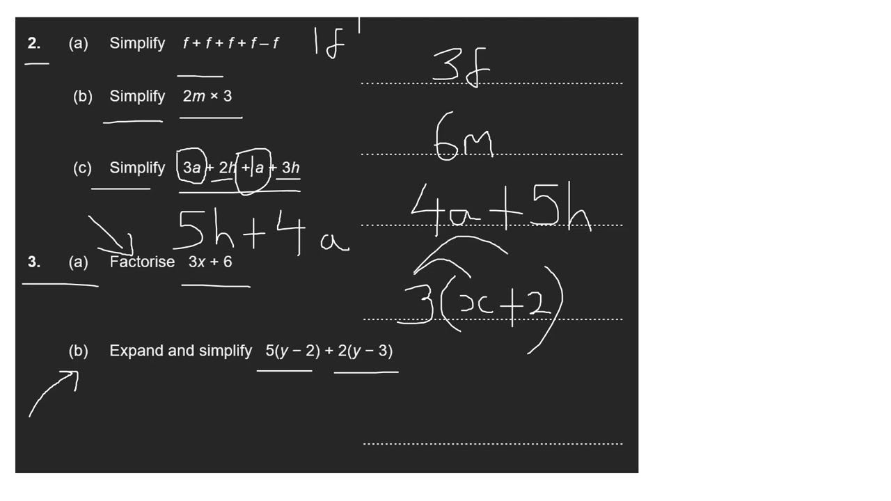 Алгебра KS3 Математика GCSE AS
