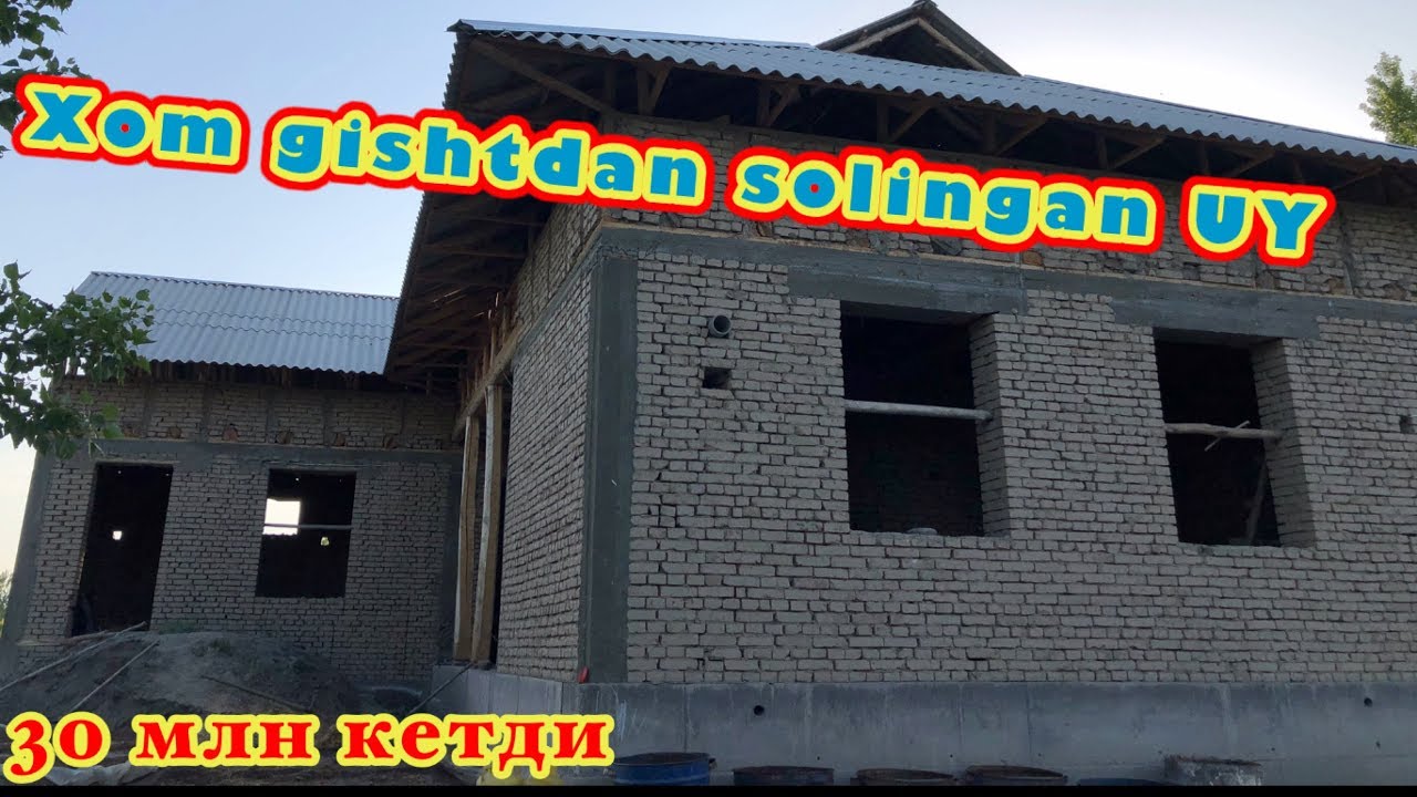 Talablariga binoan Xom GISHTDAN solingan UY