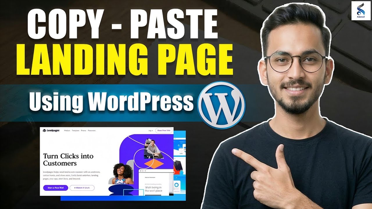 How to Create Landing Page in WordPress (Copy Paste Method) 
