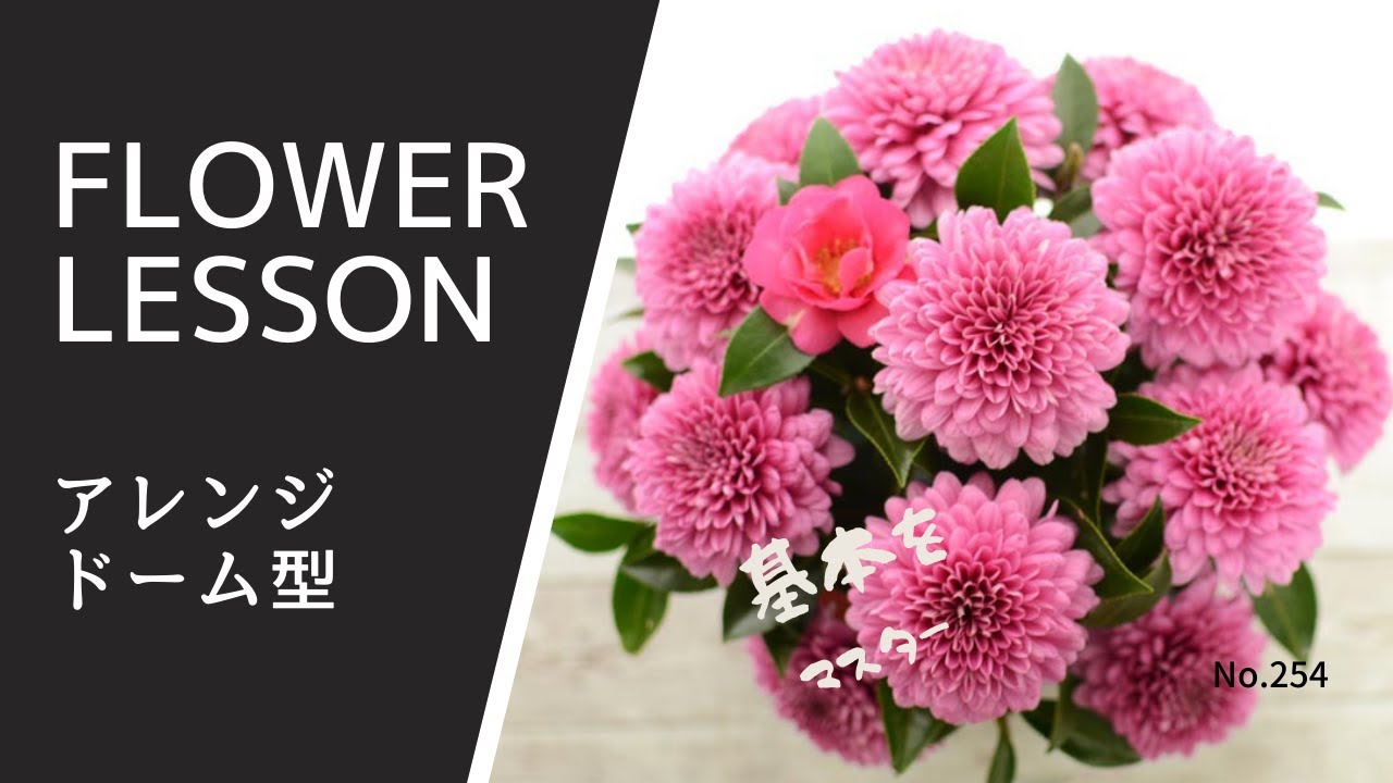 【フラワーアレンジメント】ドーム型の基本をマスター・作り方を分かりやすく解説How to make a flower arrangement꽃꽂이