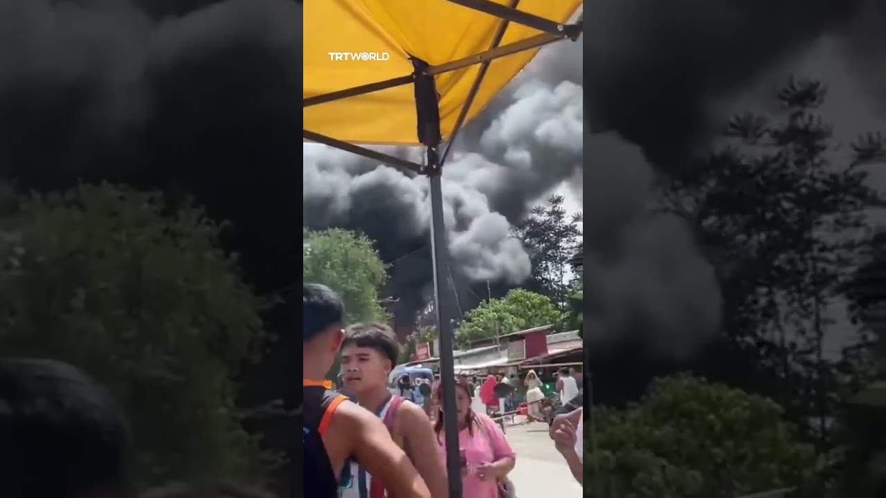 Portable gas station explodes in Philippines