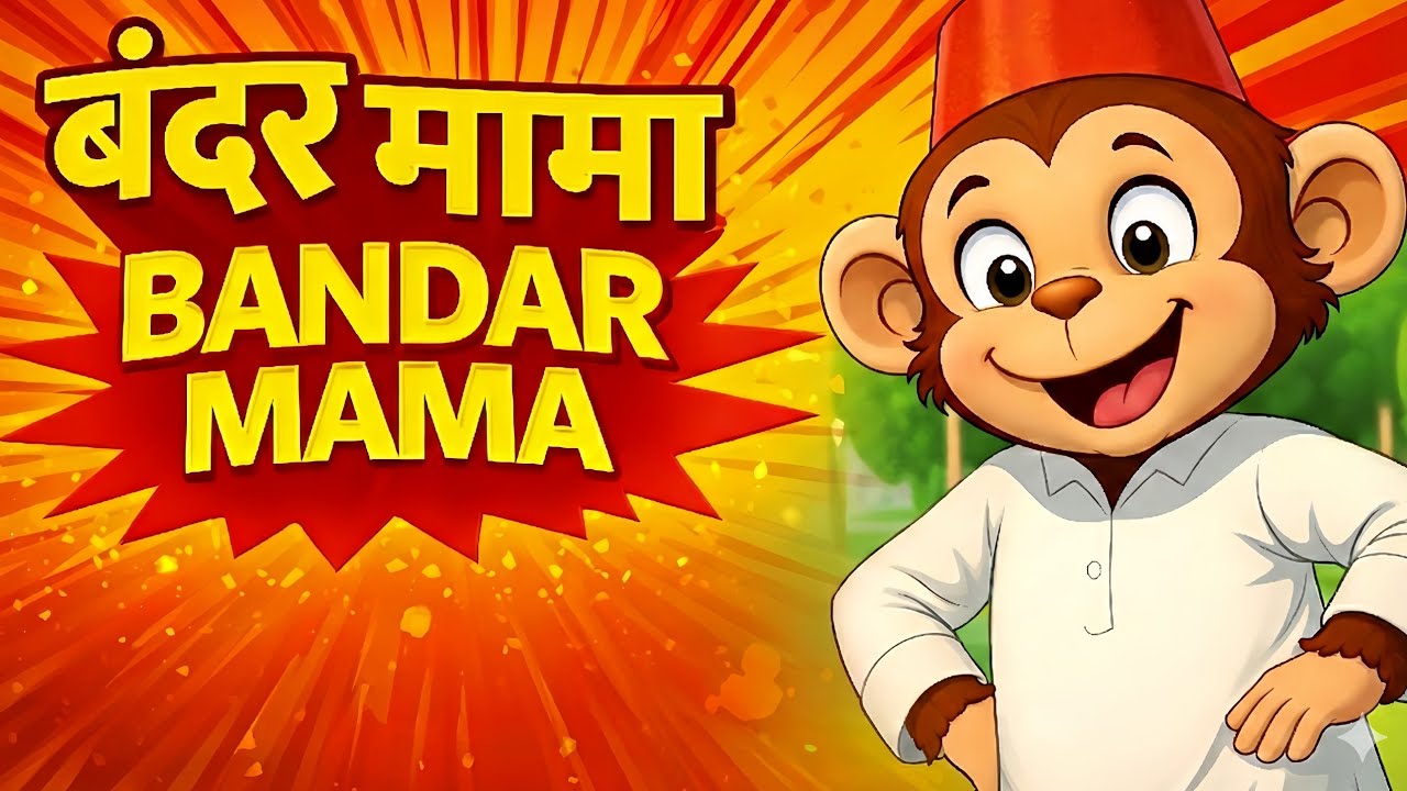 Bandar Mama Pahan Pajama | बंदर मामा पहन पजामा | Popular Hindi Rhyme