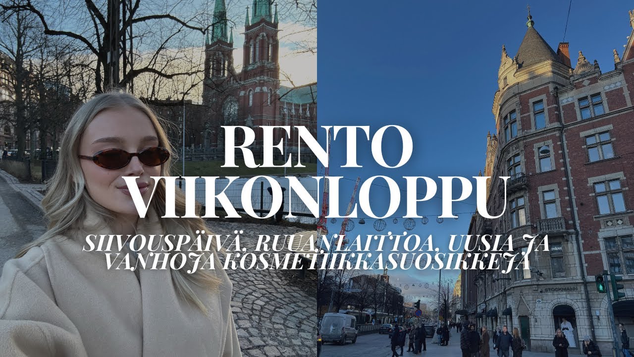 Mun viikonloppu: siivouspäivä, ruuanlaittoa & uusia ja vanhoja kosmetiikkasuosikkeja.