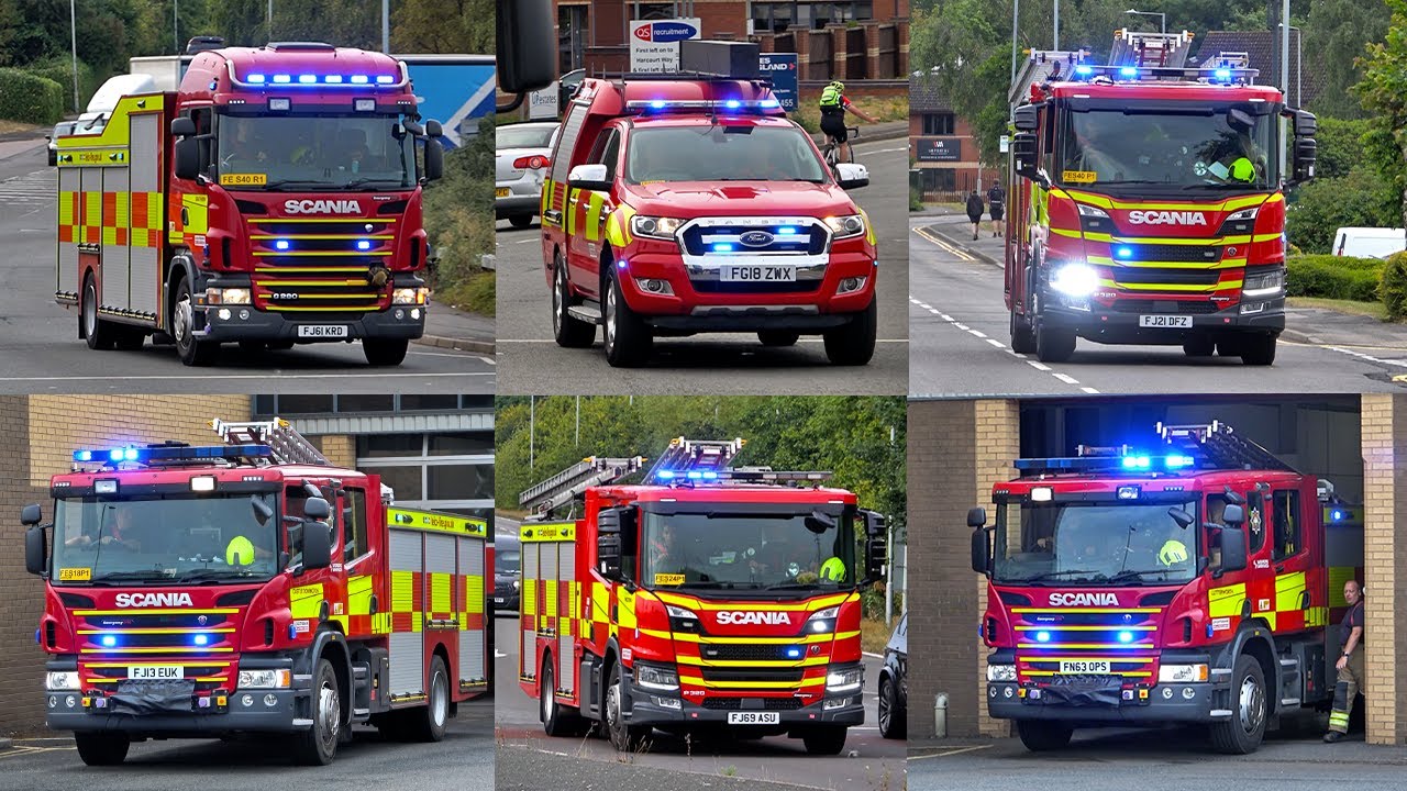[TECHNICAL RESCUE] Multiple Fire Engines Respond from Leicester Southern Fire Station!