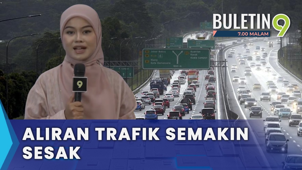 Aliran Trafik Sesak Menghala Ke Pantai Timur