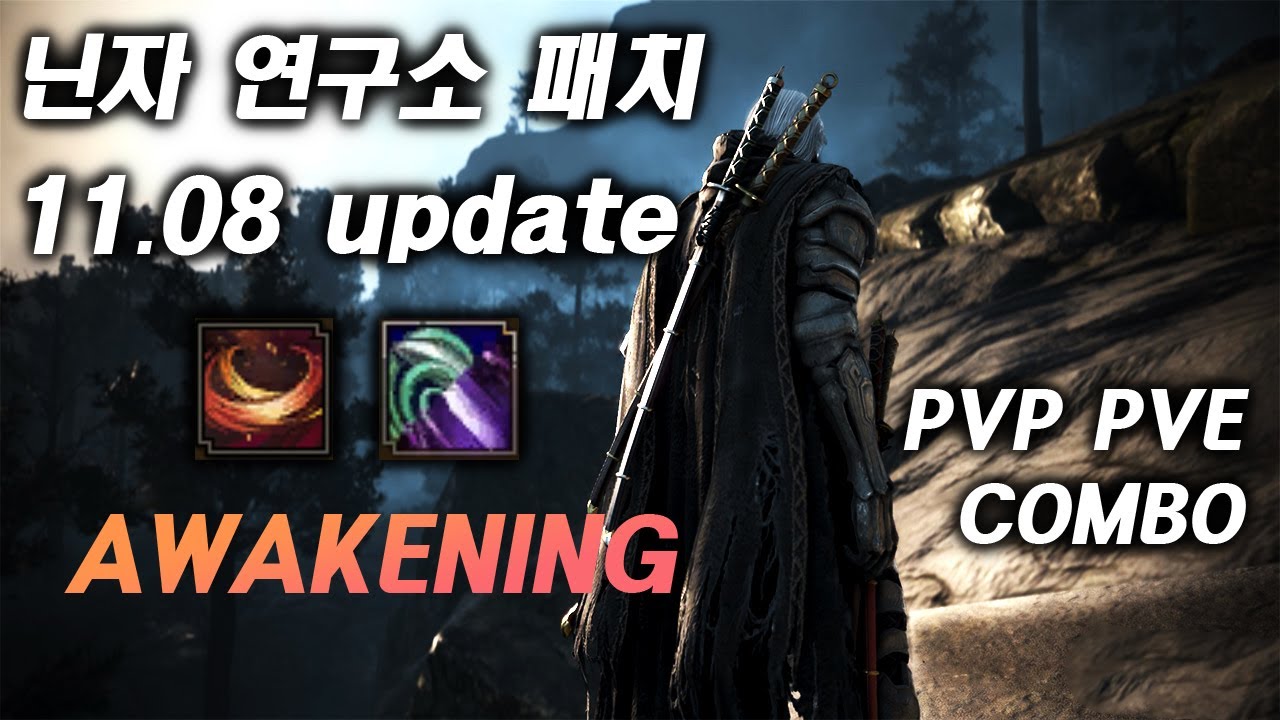 [검은사막] 각성 닌자 신스킬 패치 리뷰(좋은듯)｜[BDO] ninja update review ( pve, pvp combo & moving )